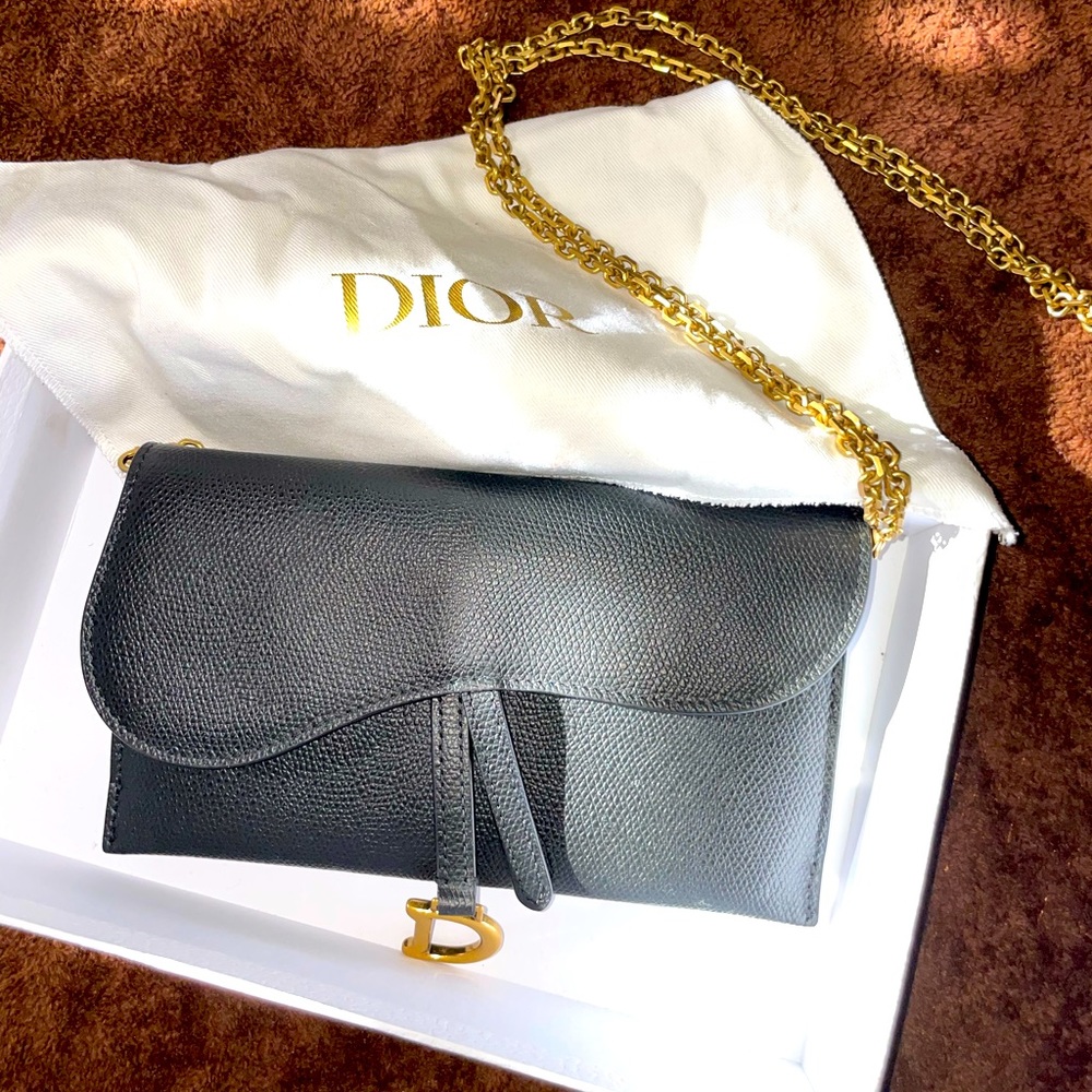 DIOR SADDLE WALLET